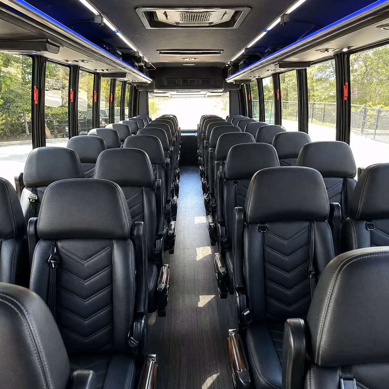 bridal party minibus rentals for downey wedding ceremonies