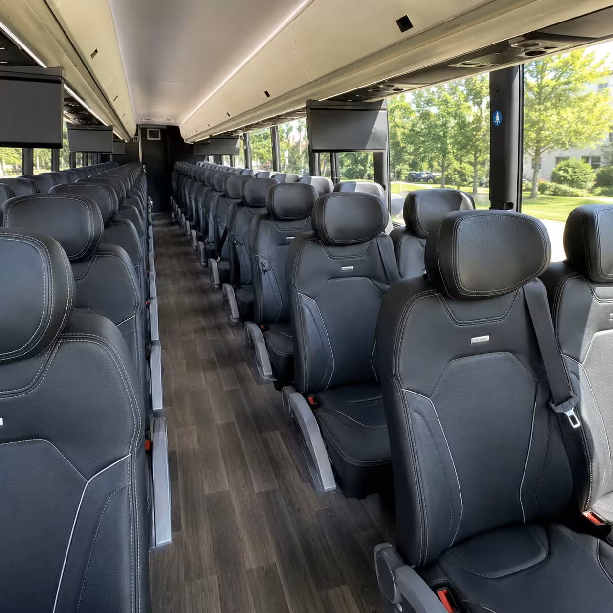 downey charter bus interior gallery