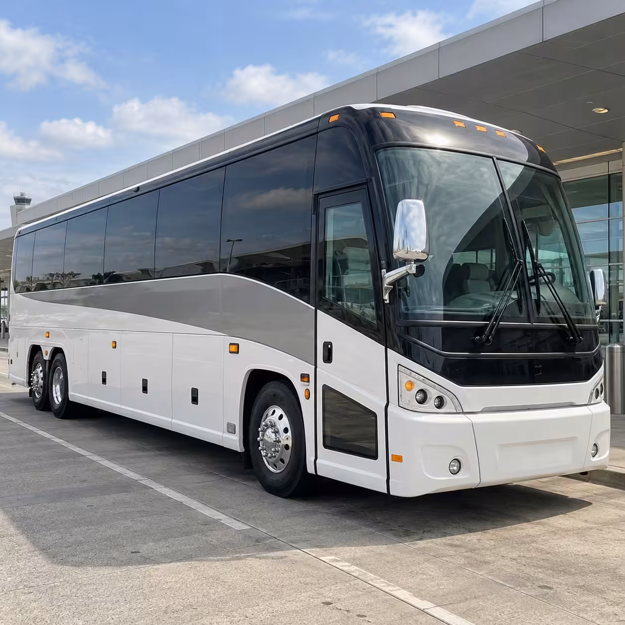 downey charter bus rental exterior