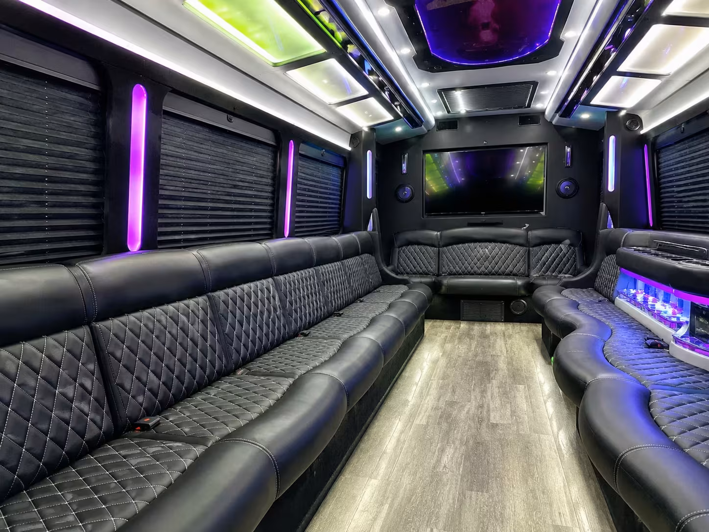 downey party bus rentals for lakers and kings fan groups