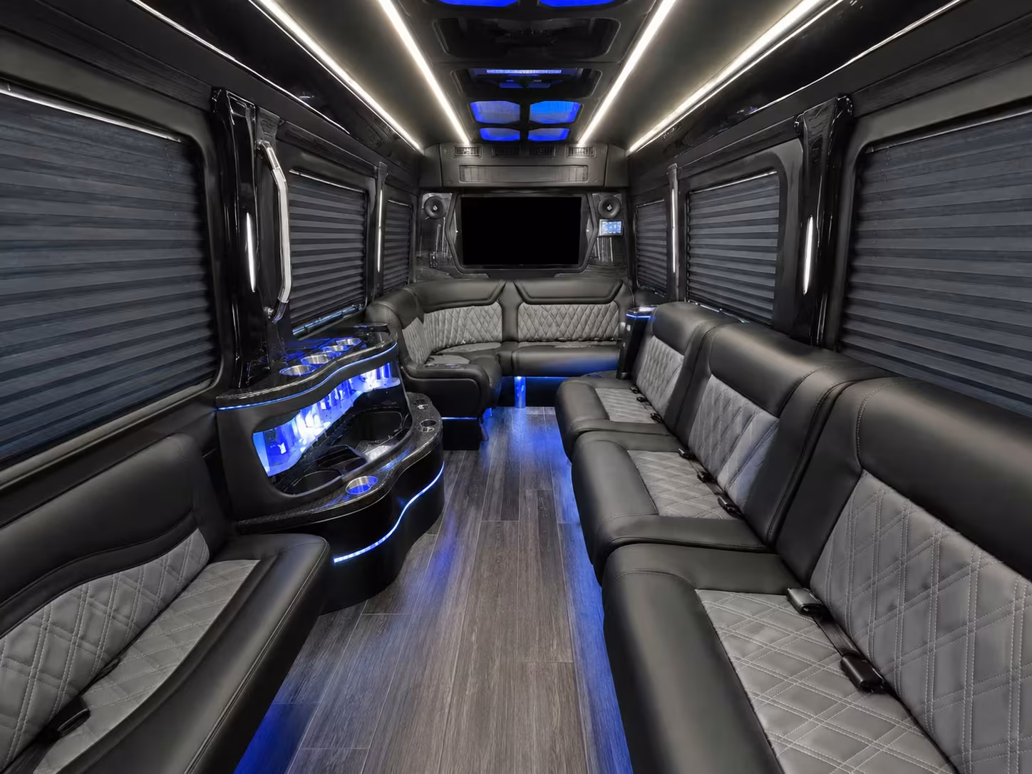 multi shift shuttle buses for downey hospitals and manufacturers