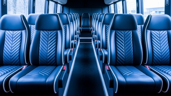 downey 18 passenger minibus inside