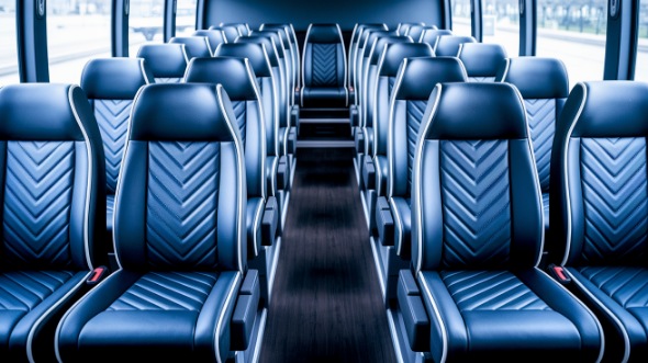 downey 25 passenger minibus inside