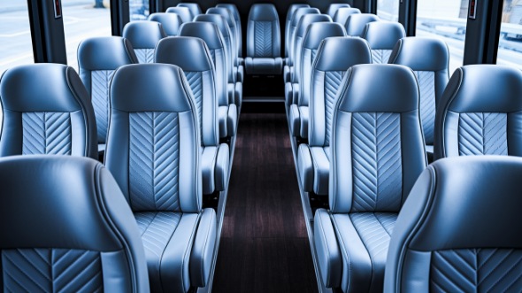 downey 35 passenger minibus inside