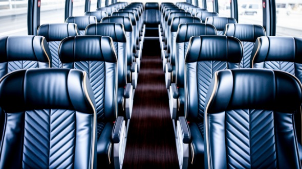 downey 56 passenger charter bus inside