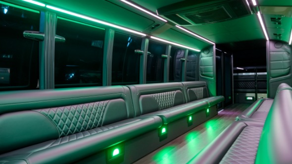 downey party bus rental inside